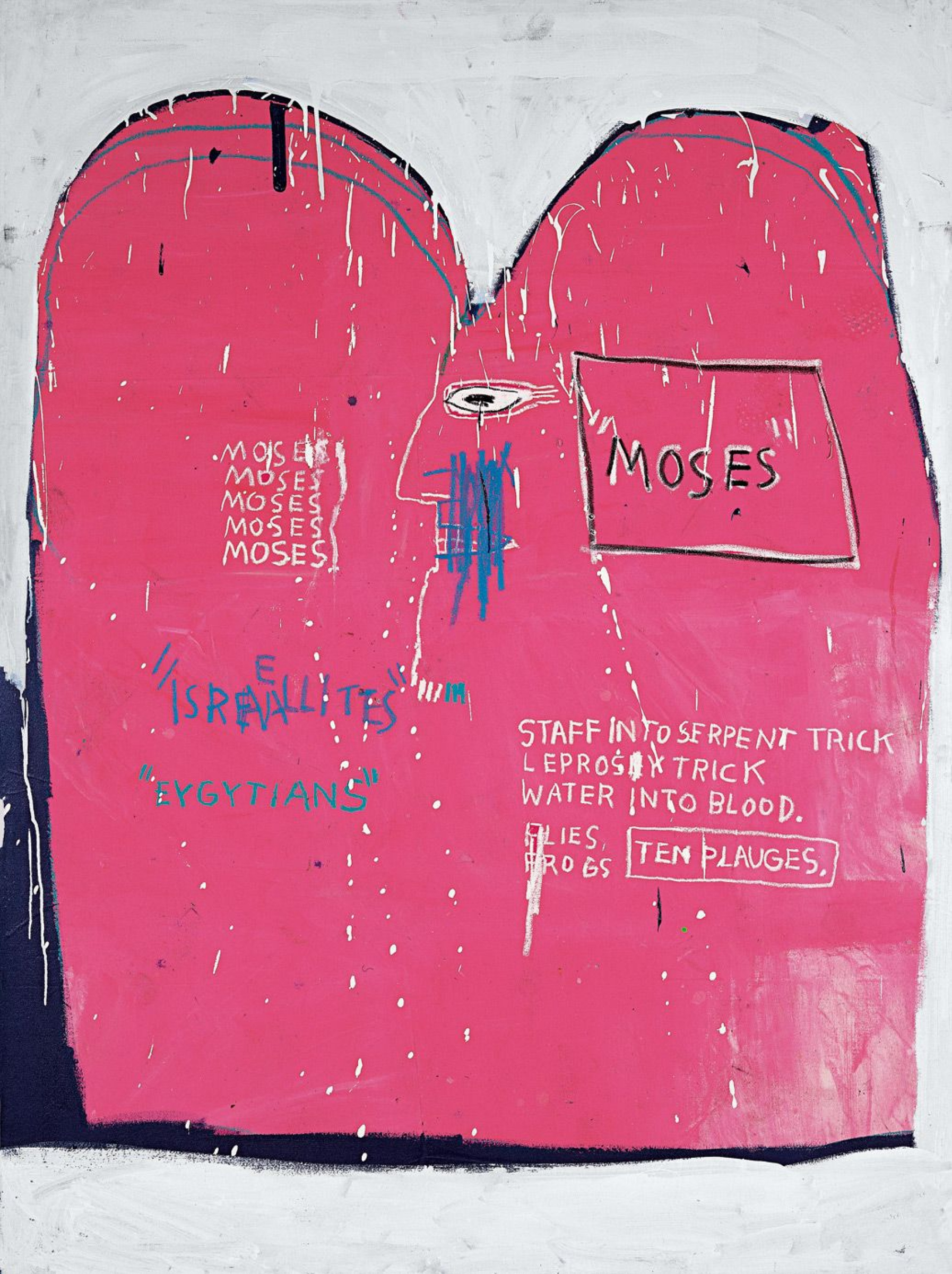 Moses and the Egyptians (  ), 1982. -  (Jean-Michel Basquiat) -  . 