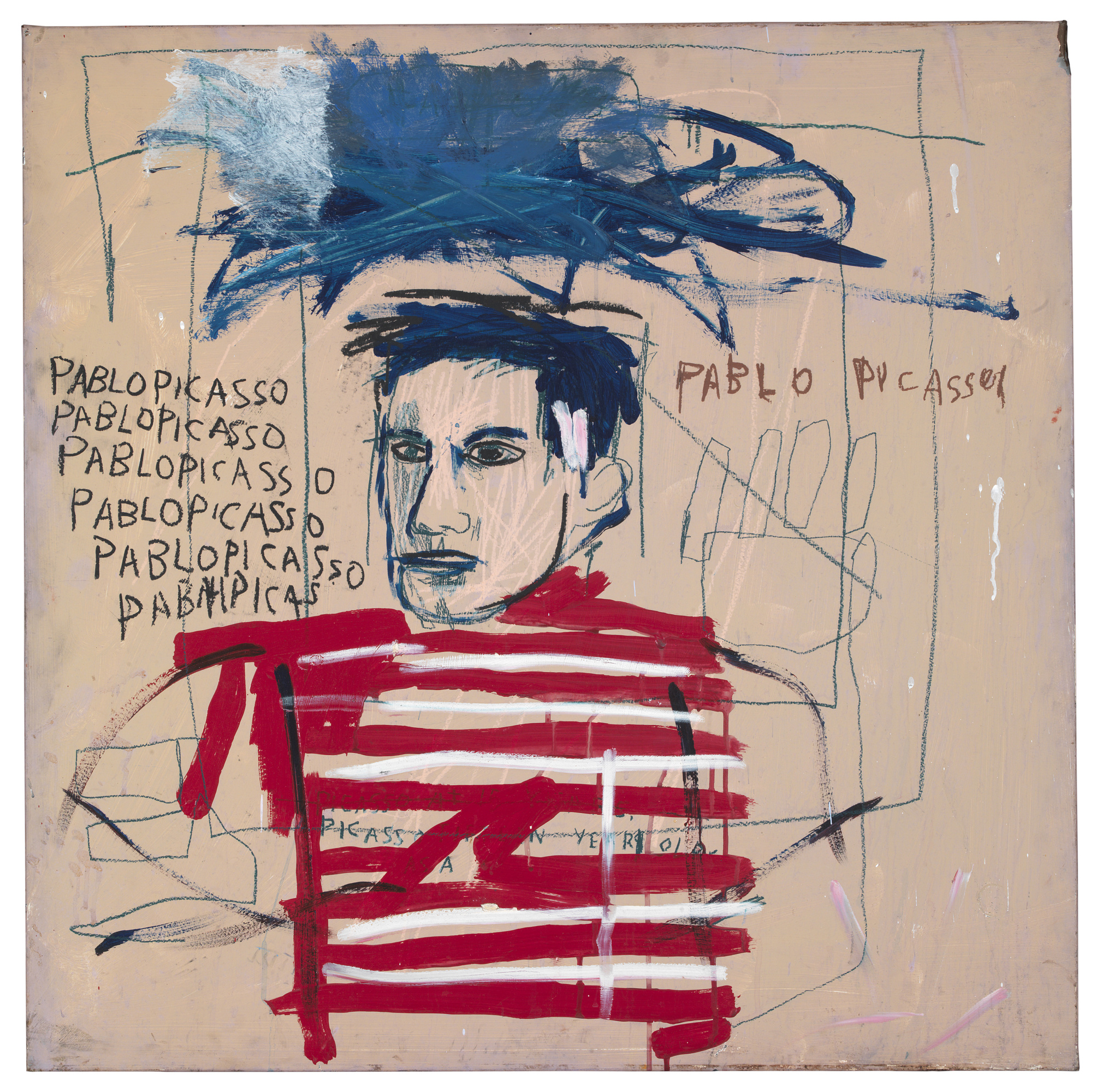 Pablo Picasso ( ), 1984. -  (Jean-Michel Basquiat) -  . 