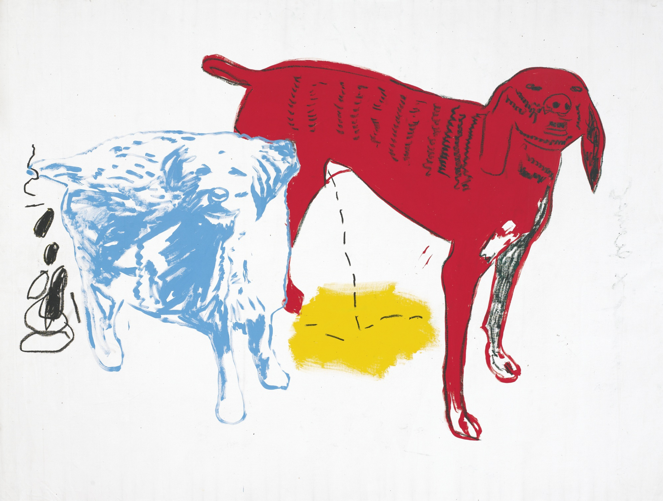 Two dogs ( ), 1984. -  (Jean-Michel Basquiat) -  . 