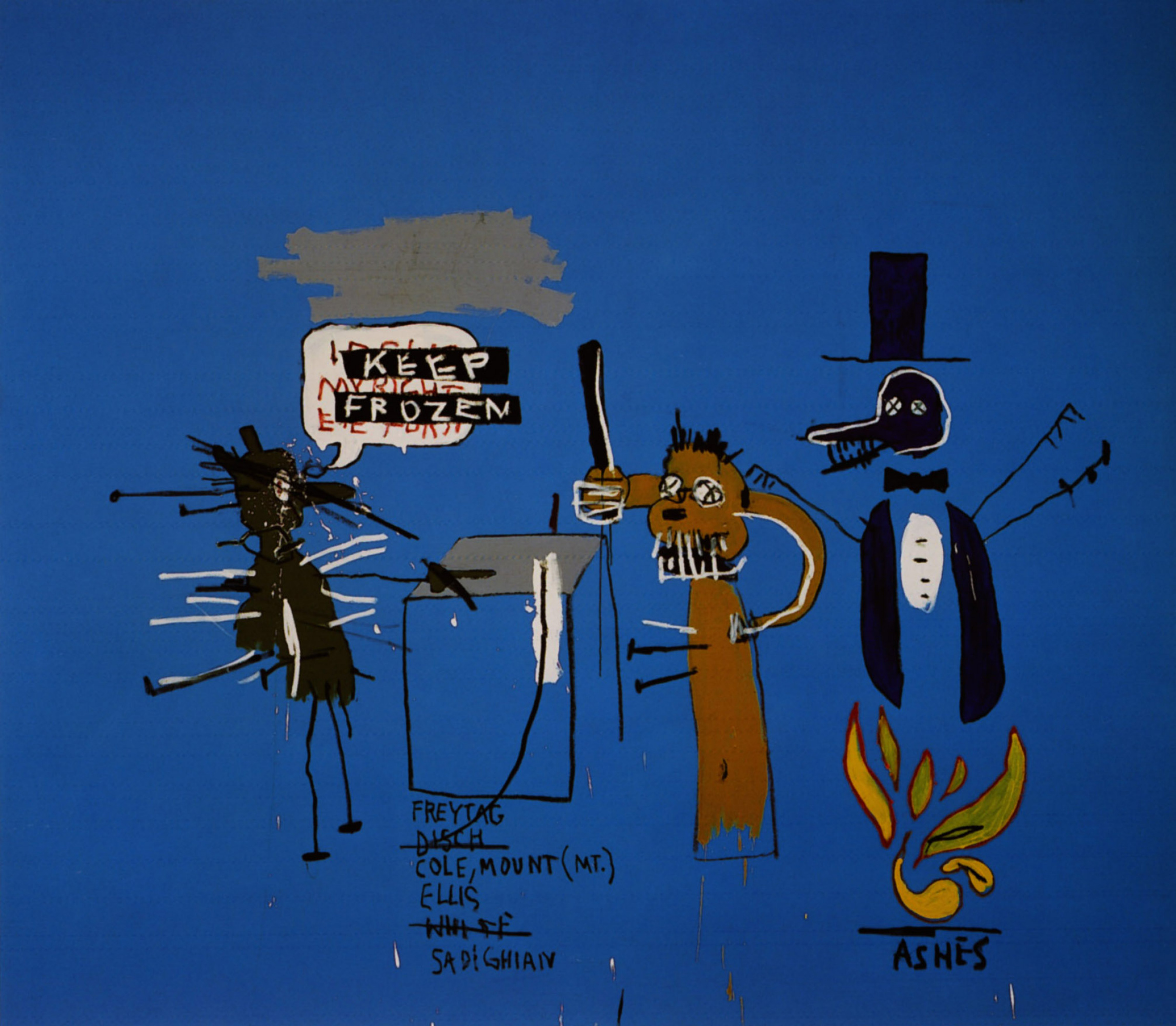 The Dingoes That Park Their Brains (,   ), 1988. -  (Jean-Michel Basquiat) -  . 