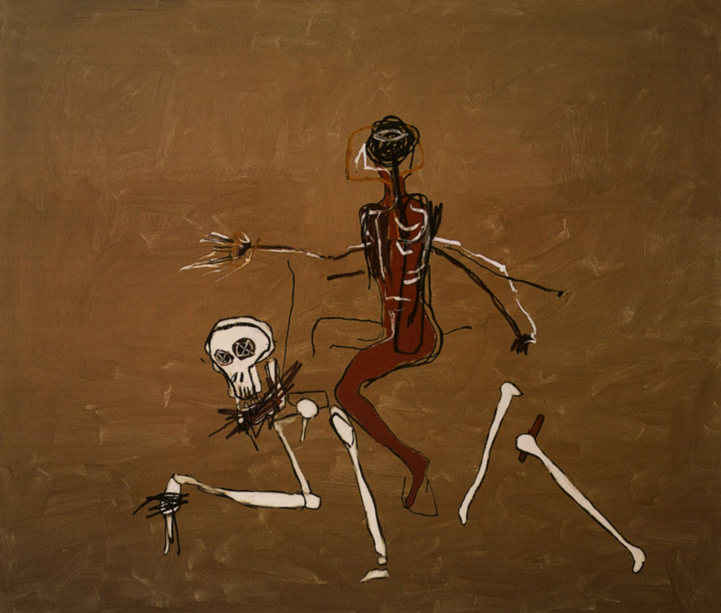 Riding on death (  ), 1988. -  (Jean-Michel Basquiat) -  . 