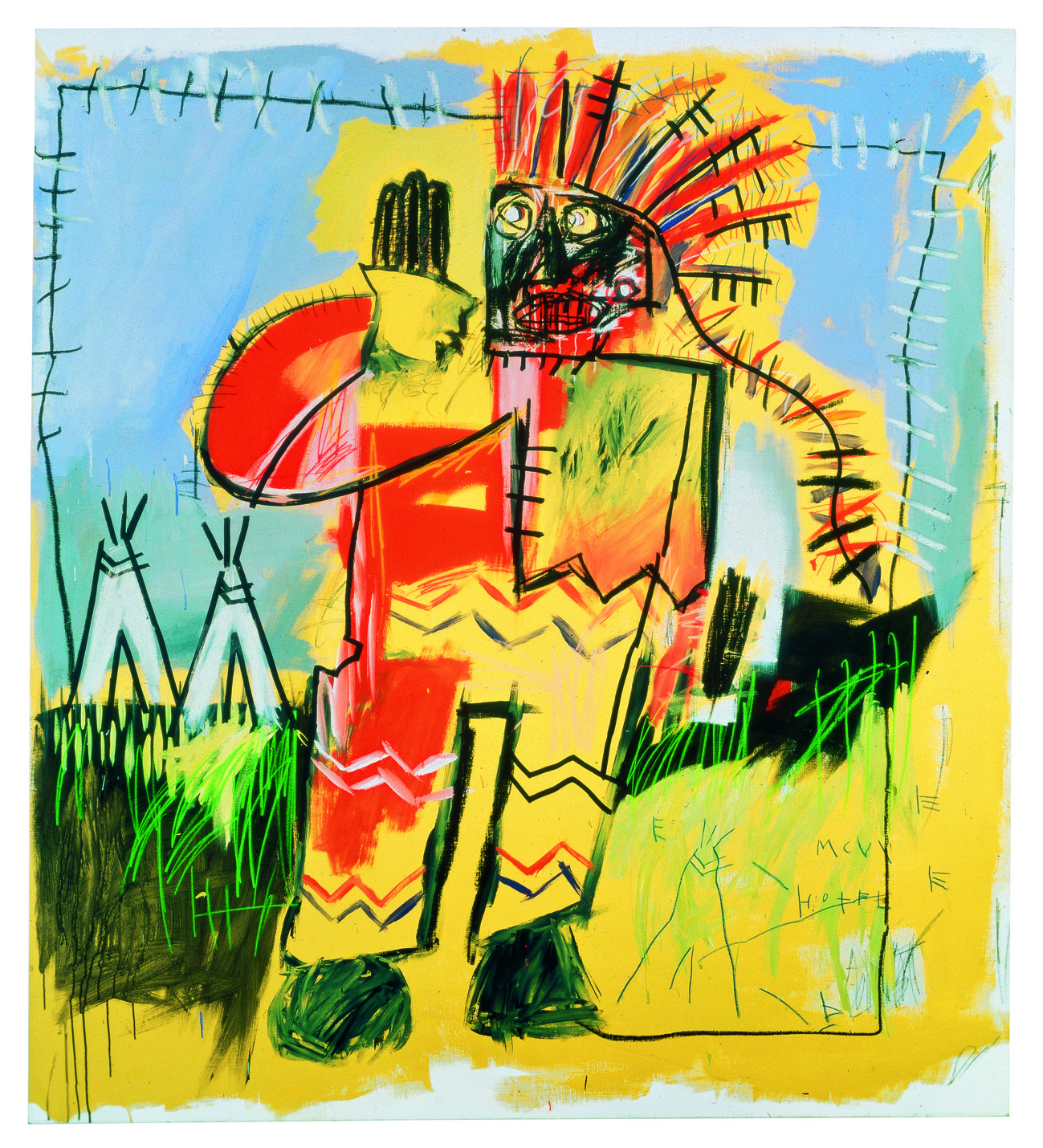 Tobacco Versus Red Chief (   ), 1981. -  (Jean-Michel Basquiat) -  . 