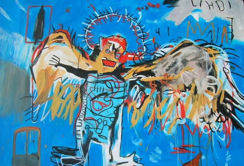 Fallen Angel ( ), 1981. -  (Jean-Michel Basquiat) -  . 