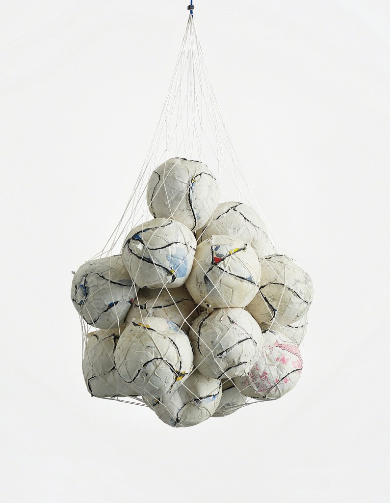 Soccer Ball Bag 1, 2011.   (Mark Bradford) -   .   