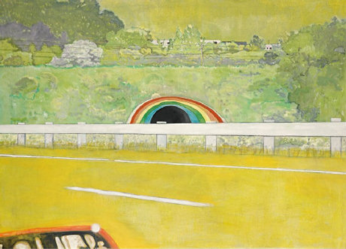 Country-Rock (Wing Mirror), 1999. ����� ���� (Peter Doig) - ����������� ����������� ��������, �������� ������ ������� 1994. ����������� ��������. Contemporary art, paintings