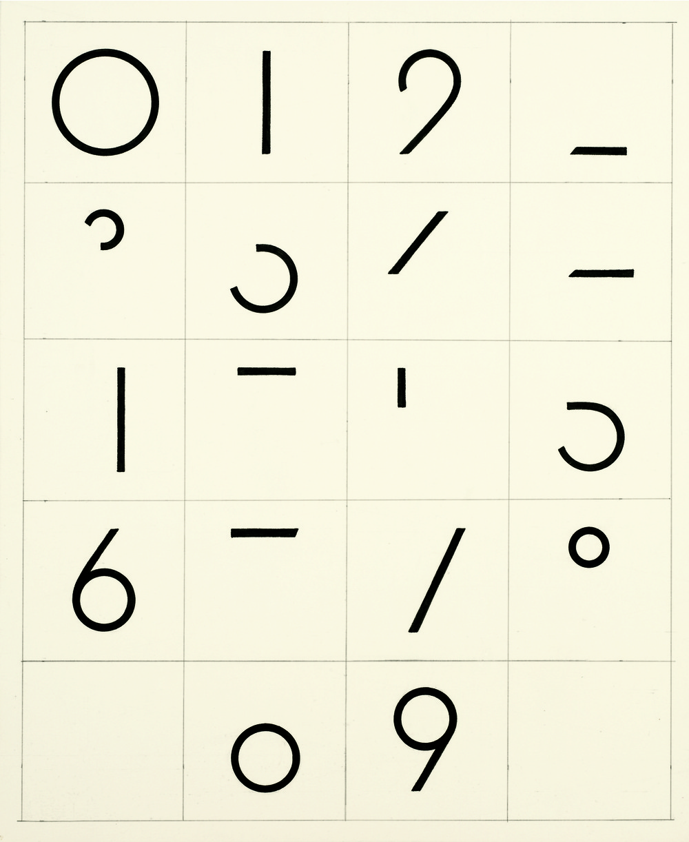 ����� ������� (Tauba Auerbach). Componants, Numbers, 2006