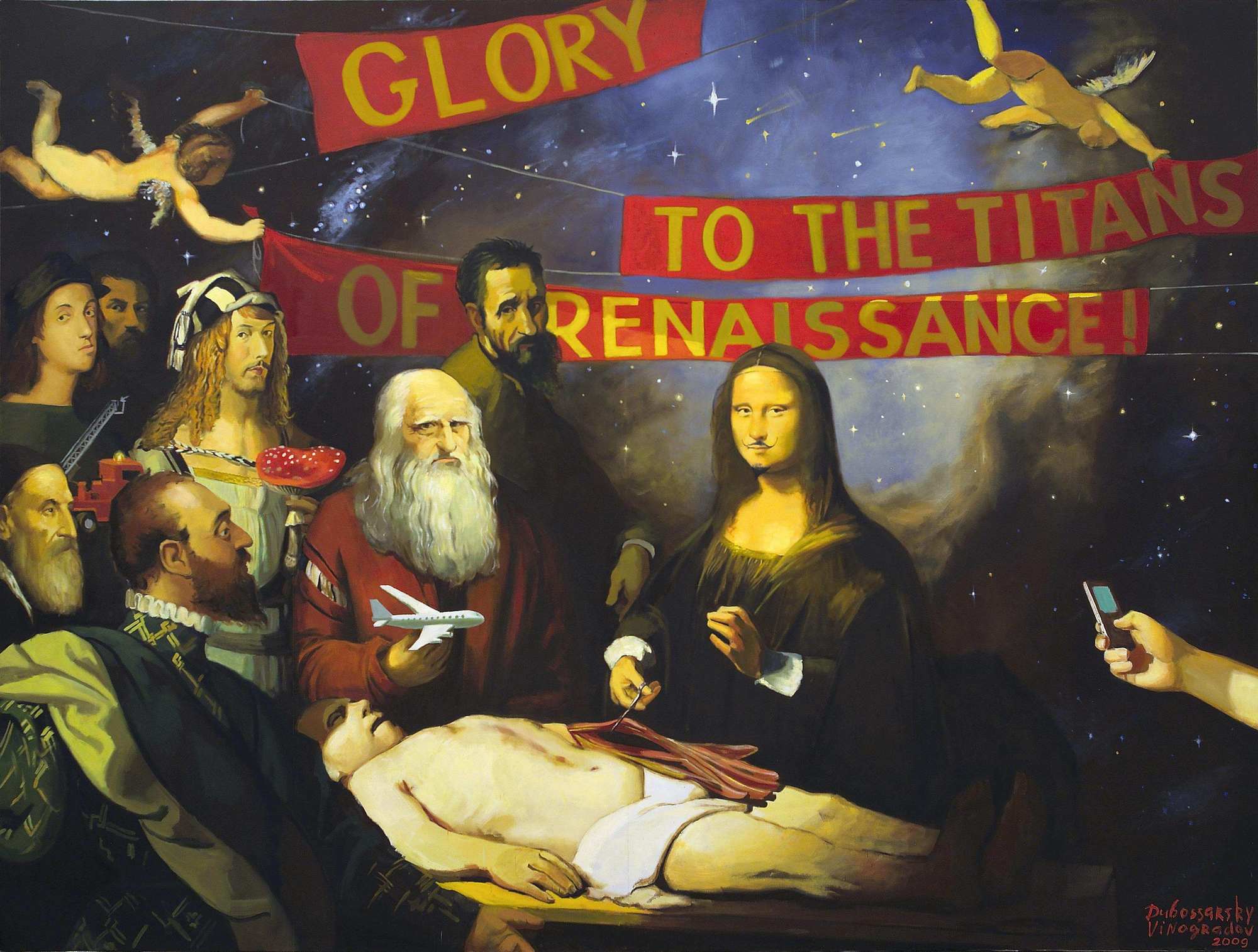 Glory to the Titans of Renaissance, 2009.   -   (Vladimir Dubossarsky - Aleksandr Vinogradov) -  . -.  . Contemporary Russian Art